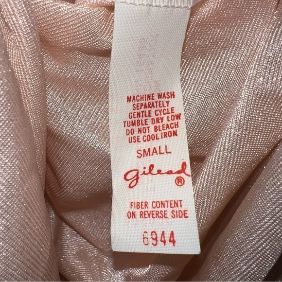 Vintage Gilead 70’s Light Pink Maxi Nightgown Size Small - Picture 3 of 12